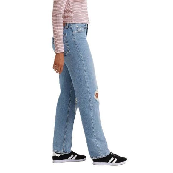 Levi's '94 Baggy Mid Rise Straight Leg & Distressed Jeans -- Size 29 x 31 - Picture 2 of 6